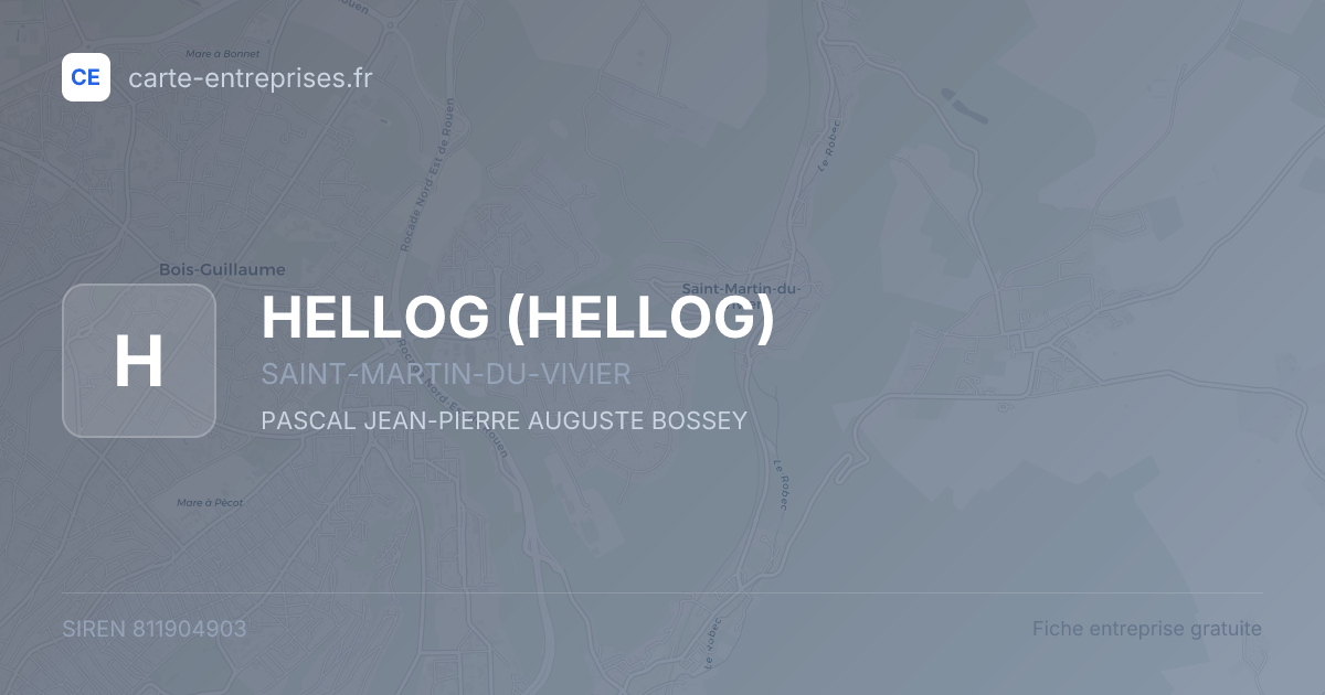 HELLOG — 811904903 — fiche entreprise