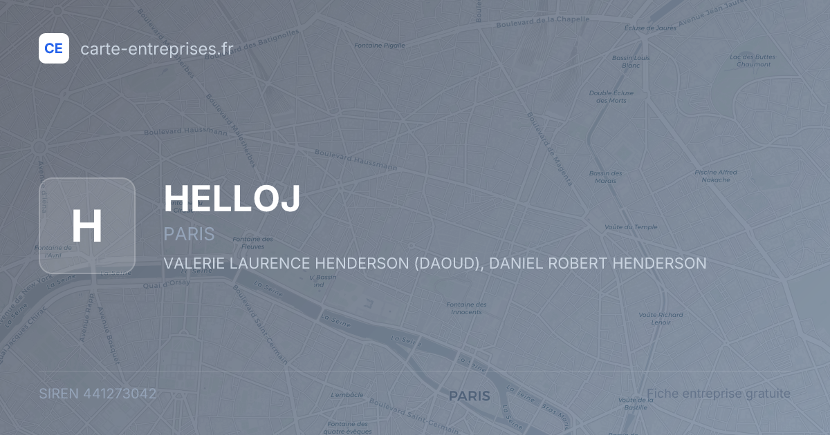 HELLOJ — 441273042 — fiche entreprise