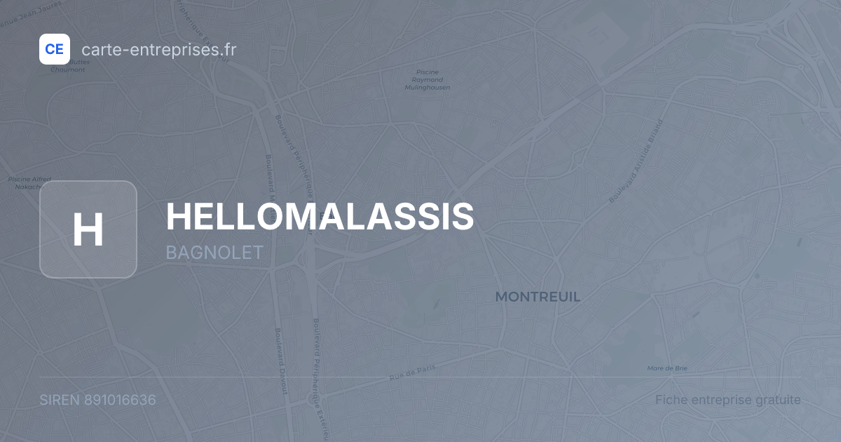 HELLOMALASSIS — 891016636 — fiche entreprise