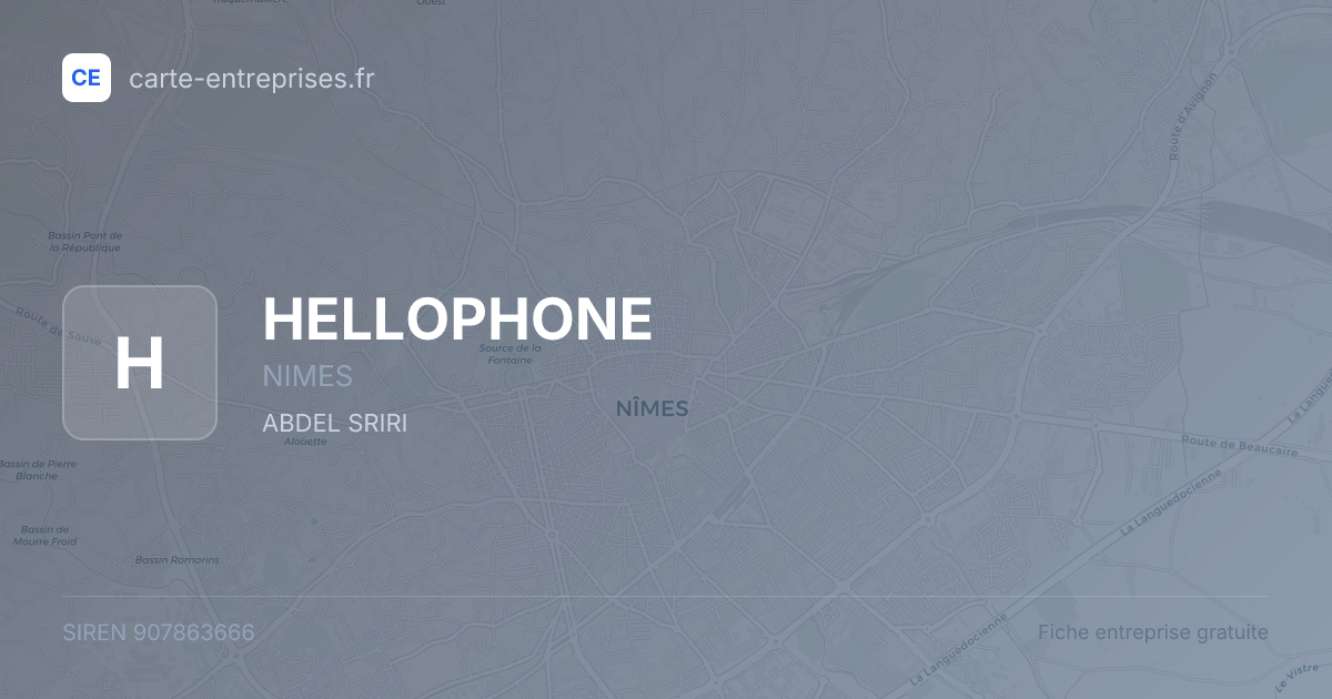 HELLOPHONE — 907863666 — fiche entreprise
