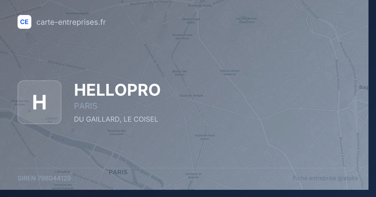 HELLOPRO — 798044129 — fiche entreprise