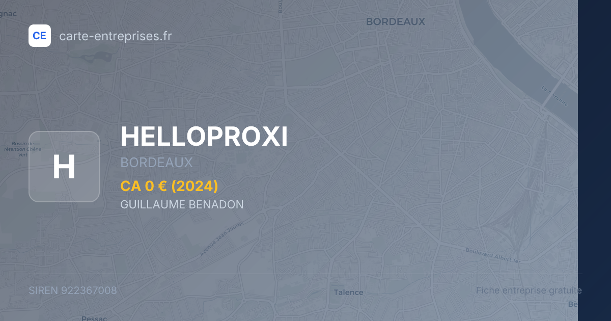 HELLOPROXI — 922367008 — fiche entreprise