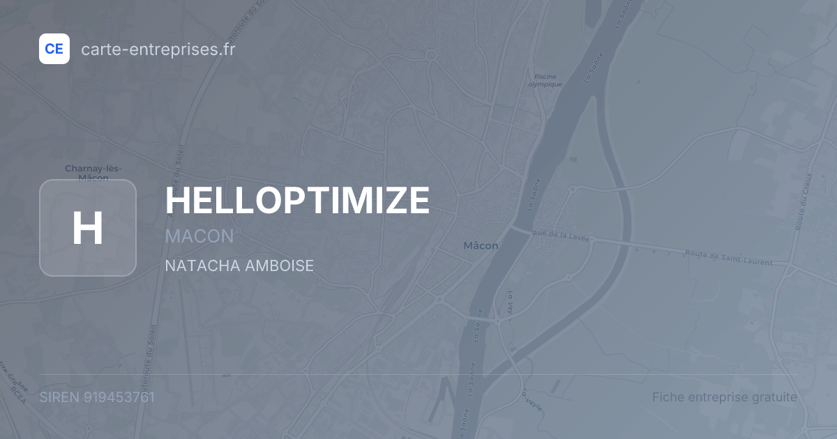 HELLOPTIMIZE — 919453761 — fiche entreprise