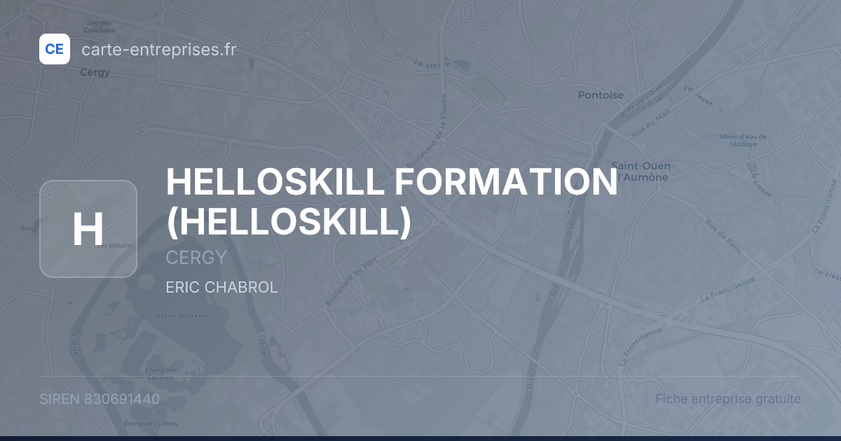 HELLOSKILL FORMATION (HELLOSKILL) — 830691440 — fiche entreprise