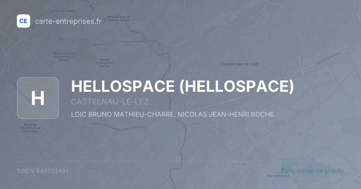 HELLOSPACE — 849723481 — fiche entreprise