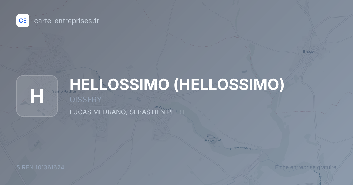 HELLOSSIMO — 101361624 — fiche entreprise
