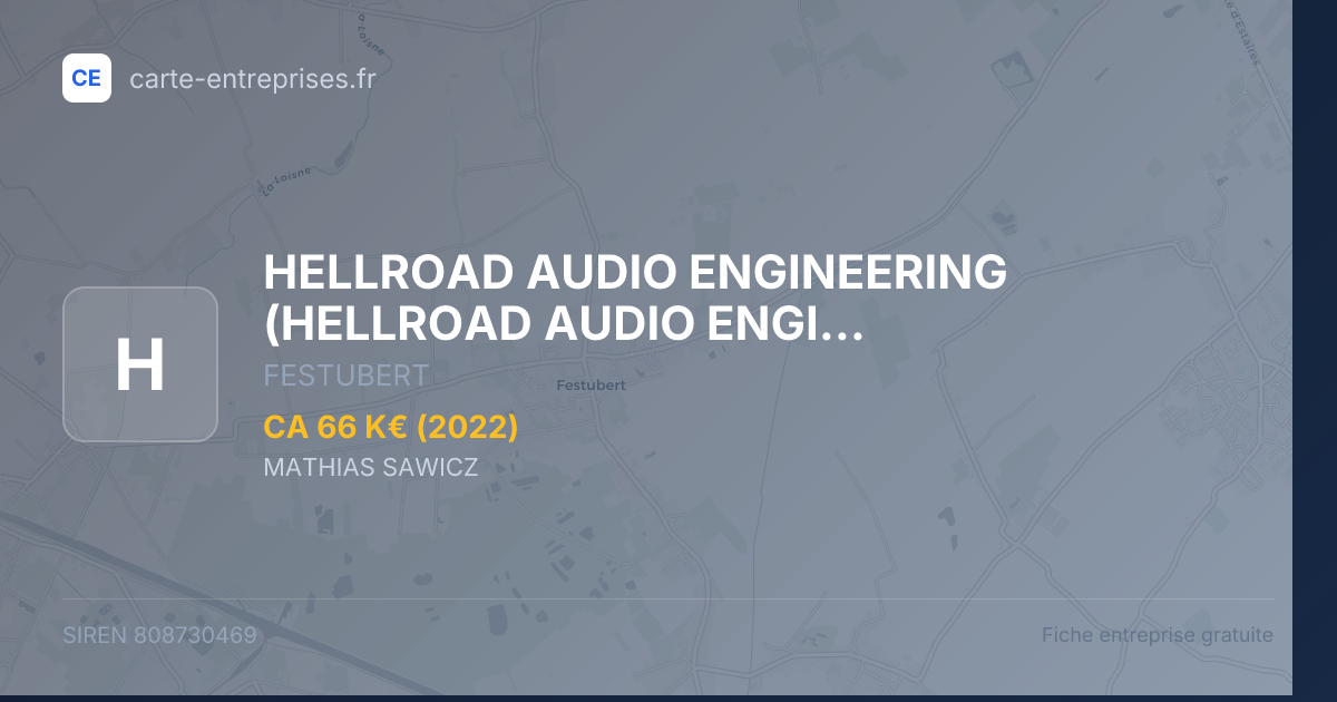 HELLROAD AUDIO ENGINEERING — 808730469 — fiche entreprise