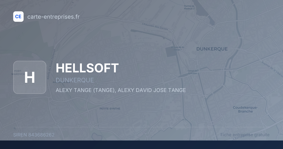 HELLSOFT — 843686262 — fiche entreprise