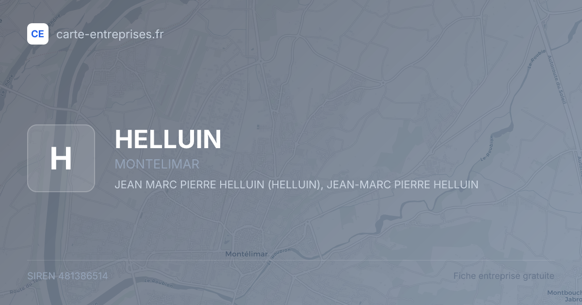 HELLUIN — 481386514 — fiche entreprise