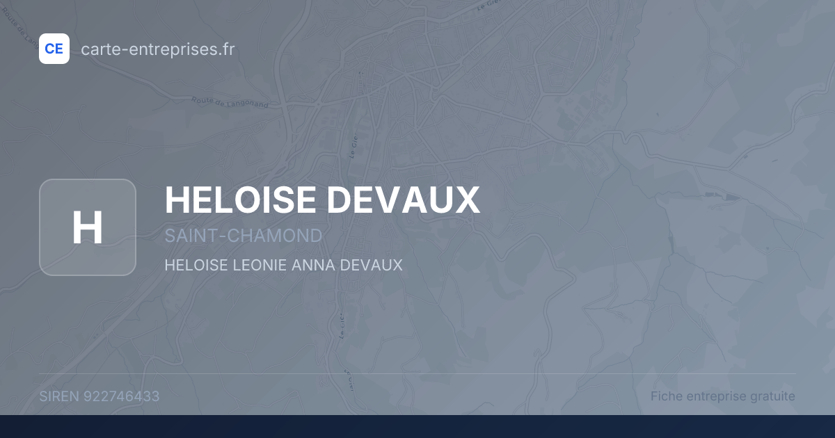 HELOISE DEVAUX — 922746433 — fiche entreprise