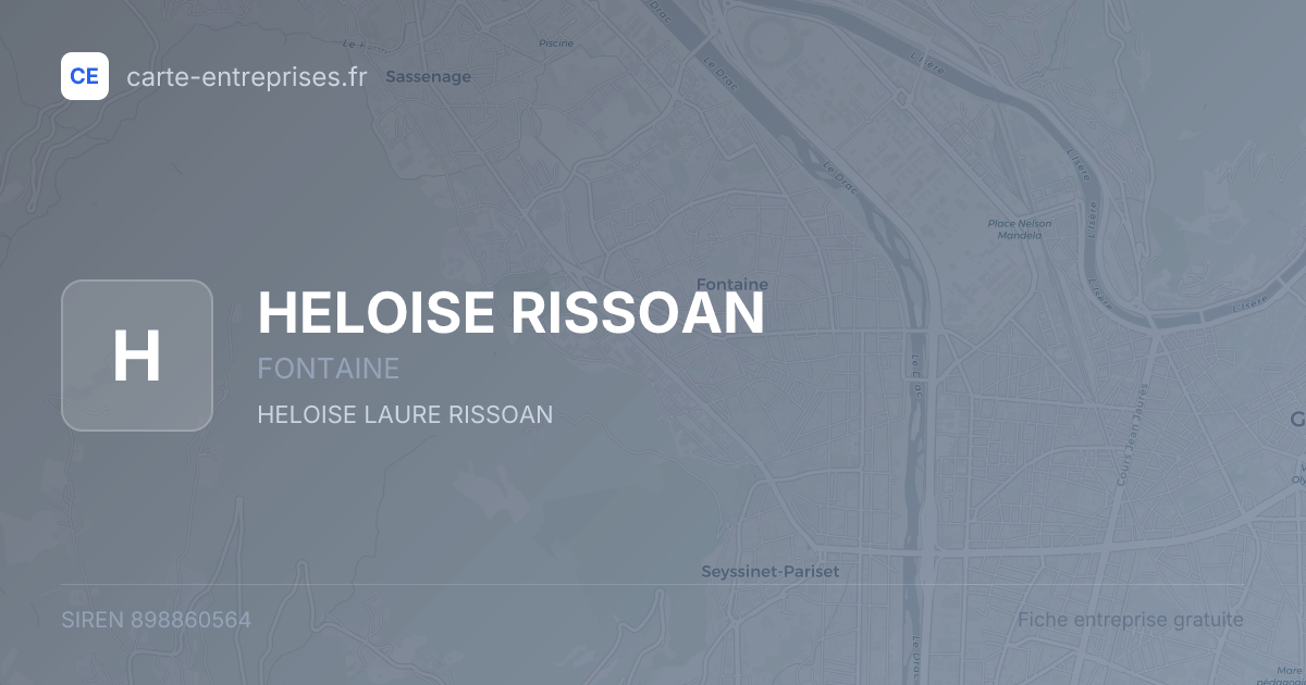 HELOISE RISSOAN — 898860564 — fiche entreprise