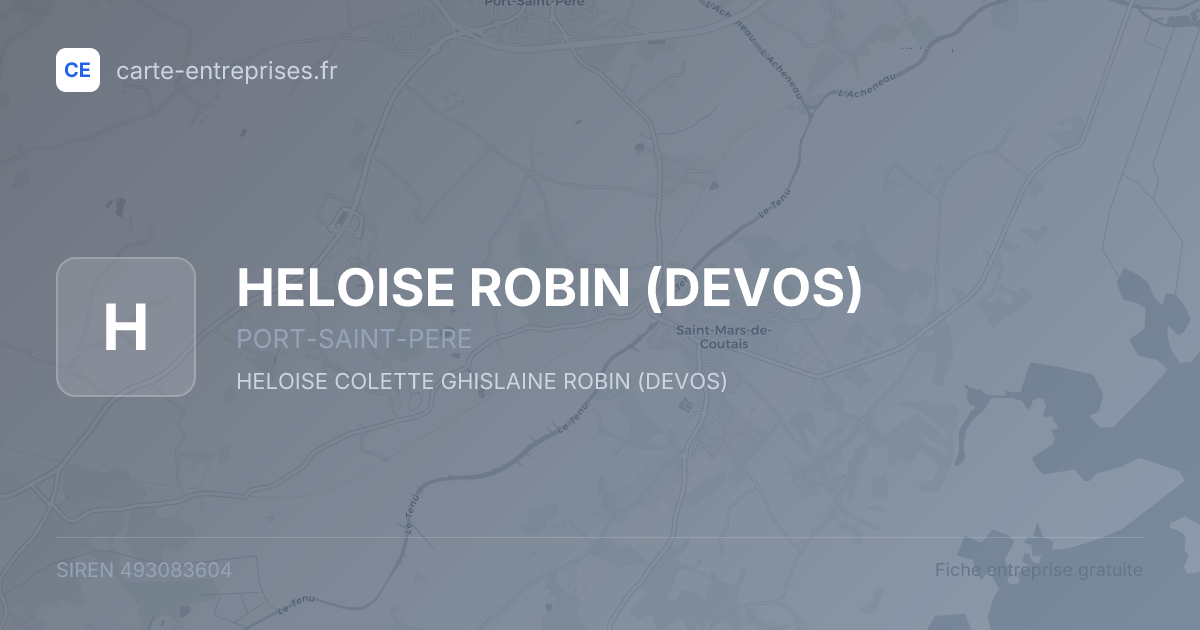 HELOISE ROBIN (DEVOS) — 493083604 — fiche entreprise