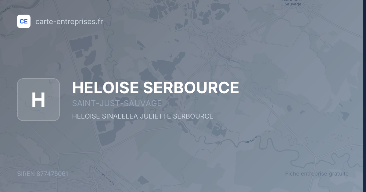 HELOISE SERBOURCE — 877475061 — fiche entreprise