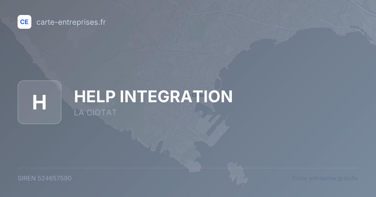 HELP INTEGRATION — 524657590 — fiche entreprise
