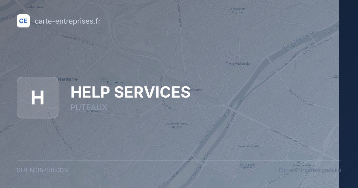 HELP SERVICES — 384585329 — fiche entreprise