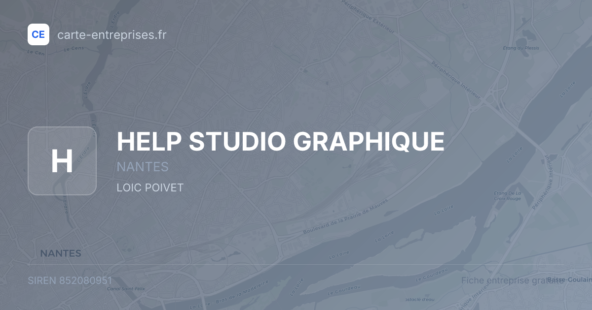 HELP STUDIO GRAPHIQUE — 852080951 — fiche entreprise