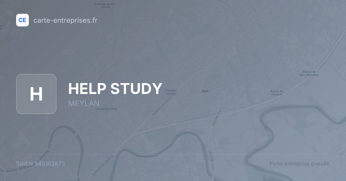 HELP STUDY — 945163673 — fiche entreprise