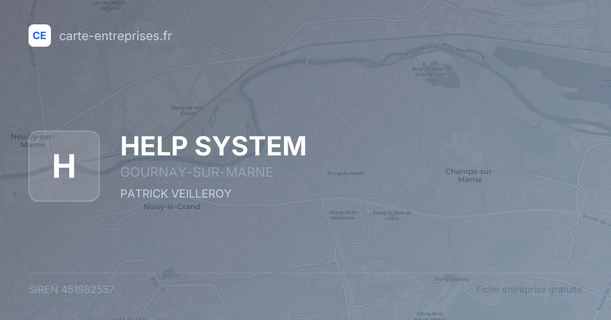 HELP SYSTEM — 451982557 — fiche entreprise