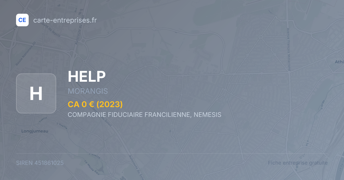 HELP — 451861025 — fiche entreprise