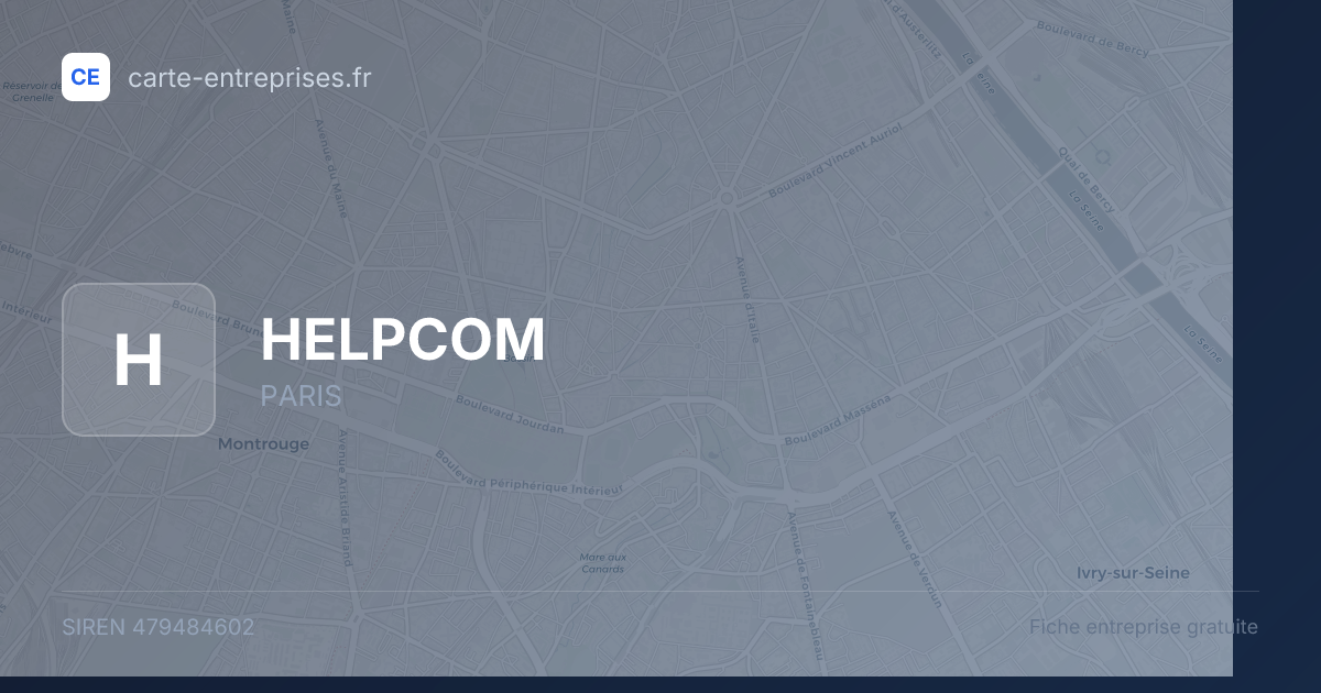HELPCOM — 479484602 — fiche entreprise