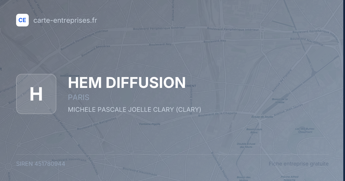HEM DIFFUSION — 451780944 — fiche entreprise