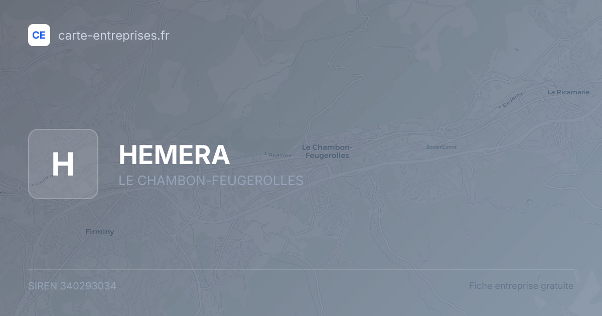 HEMERA — 340293034 — fiche entreprise