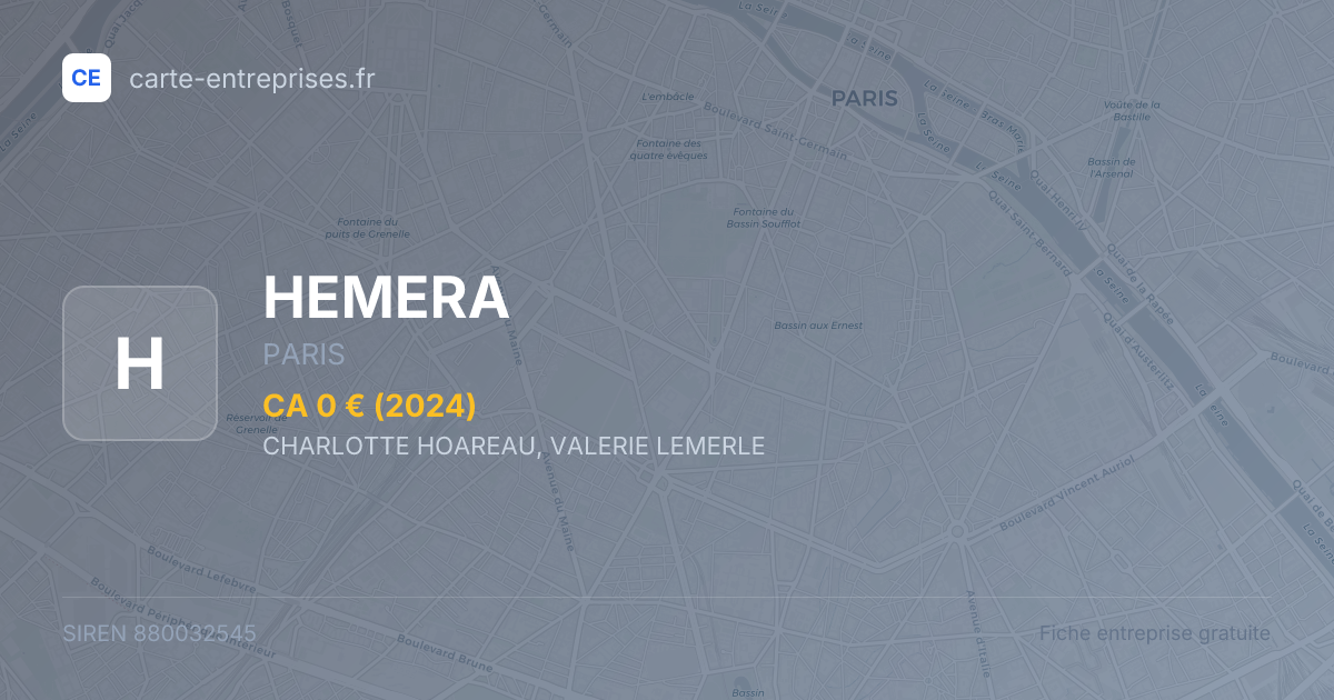 HEMERA — 880032545 — fiche entreprise