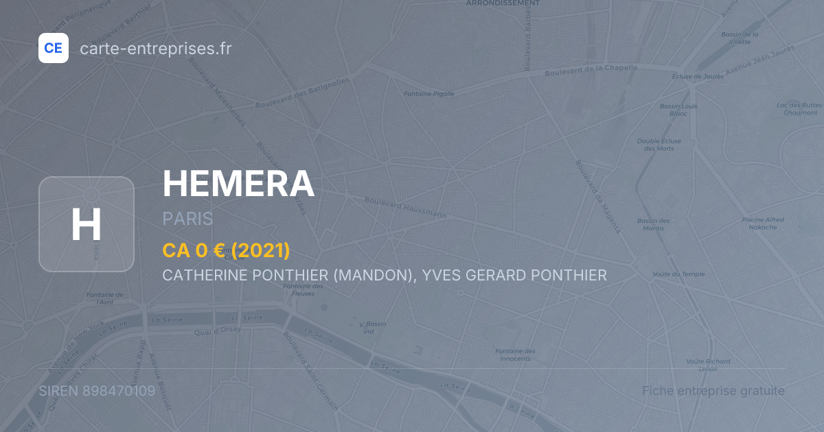 HEMERA — 898470109 — fiche entreprise