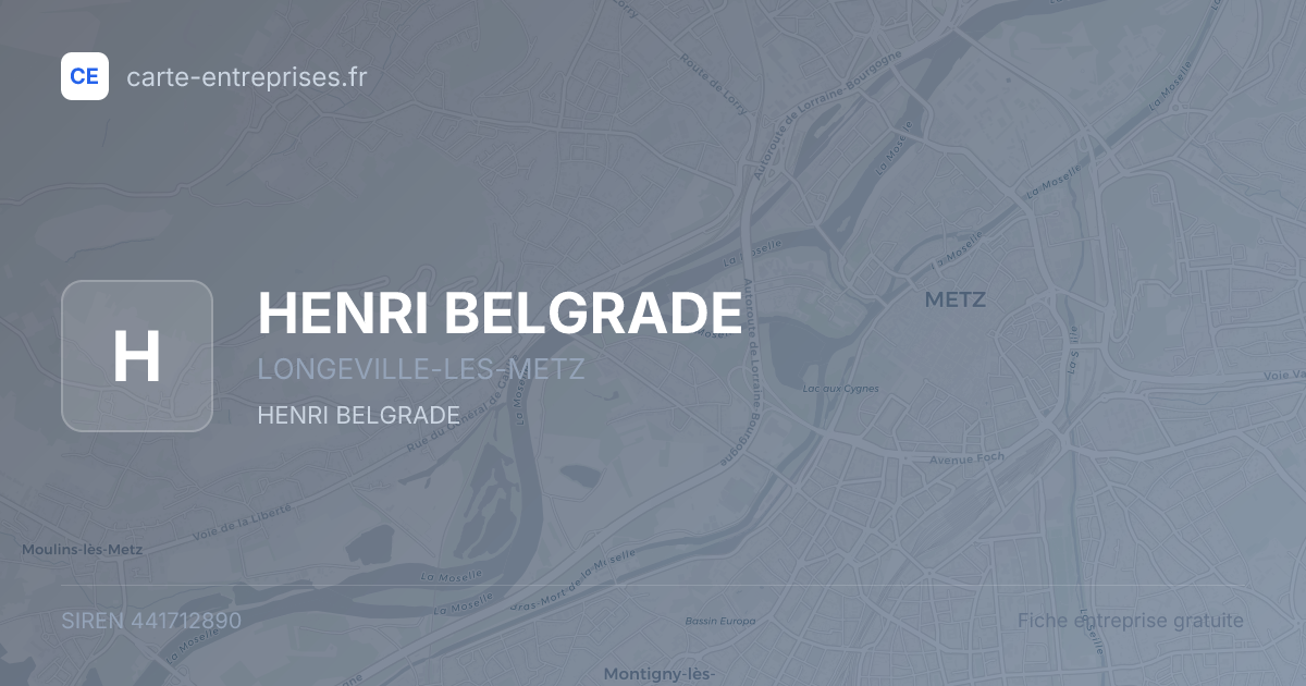 HENRI BELGRADE — 441712890 — fiche entreprise