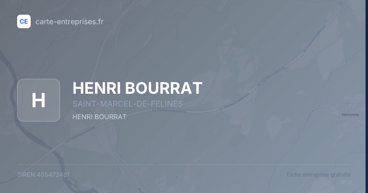 HENRI BOURRAT — 405472481 — fiche entreprise