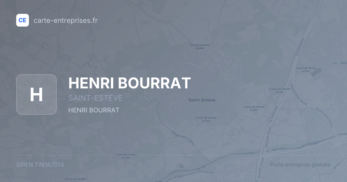 HENRI BOURRAT — 776167074 — fiche entreprise
