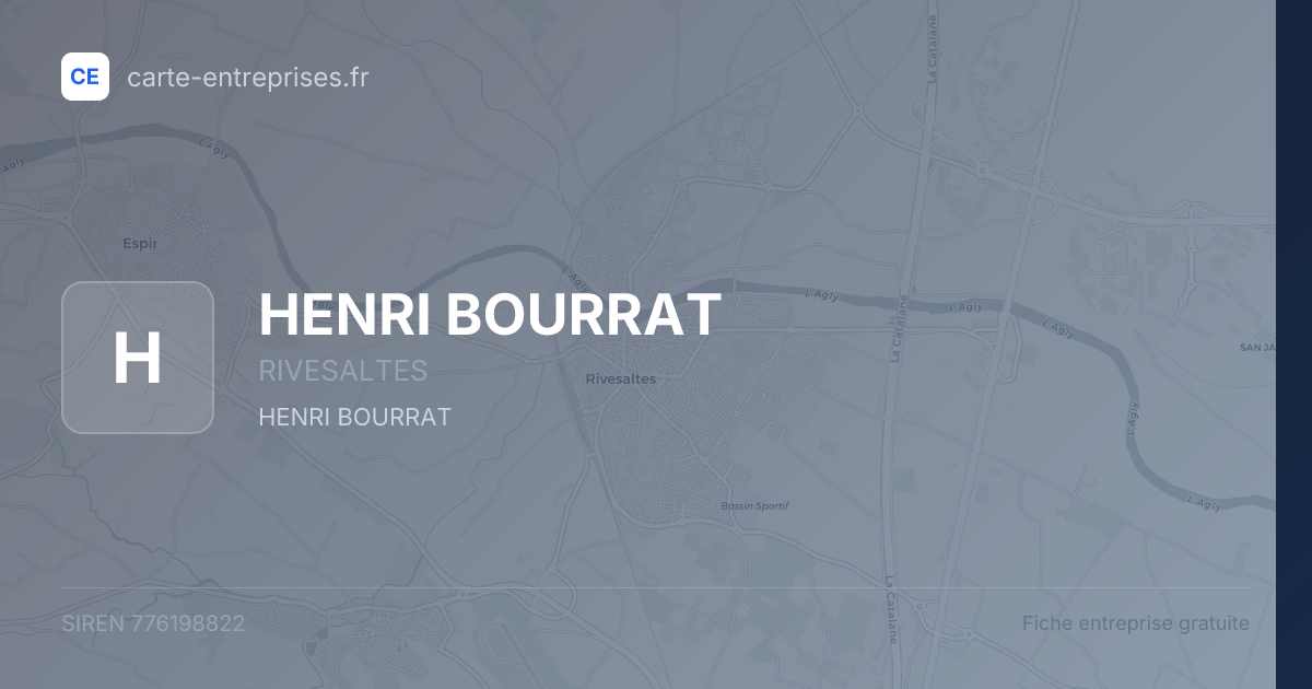 HENRI BOURRAT — 776198822 — fiche entreprise