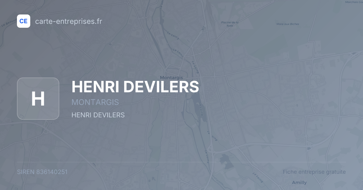 HENRI DEVILERS — 836140251 — fiche entreprise