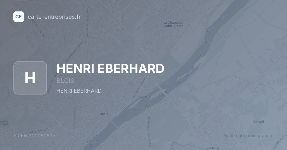 HENRI EBERHARD — 300080595 — fiche entreprise