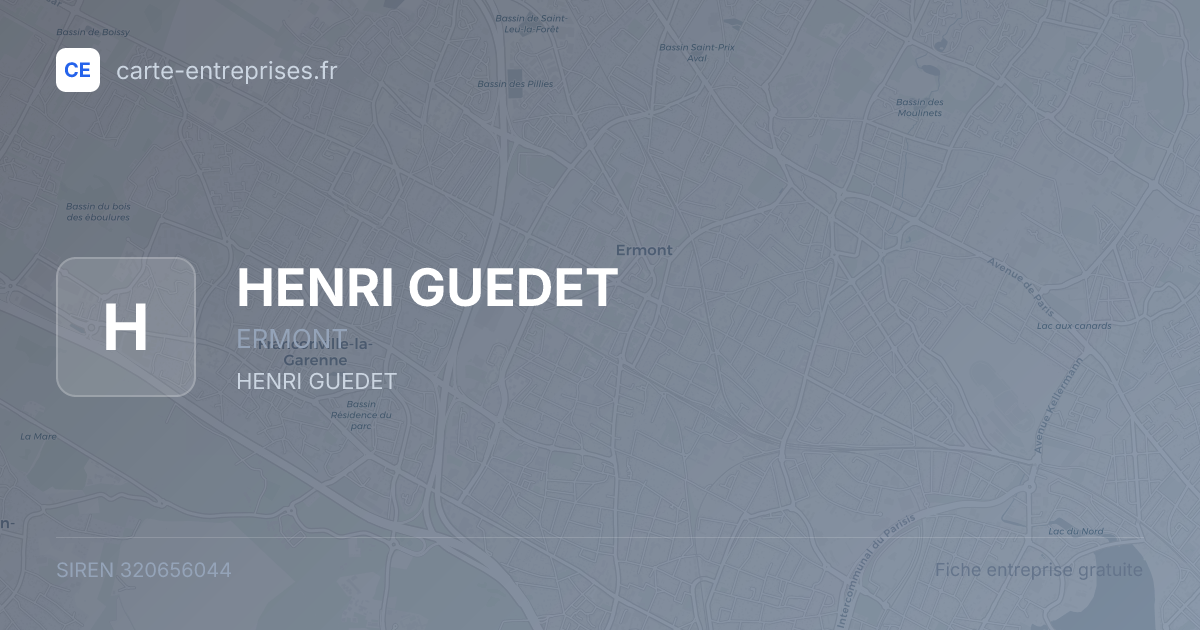 HENRI GUEDET — 320656044 — fiche entreprise