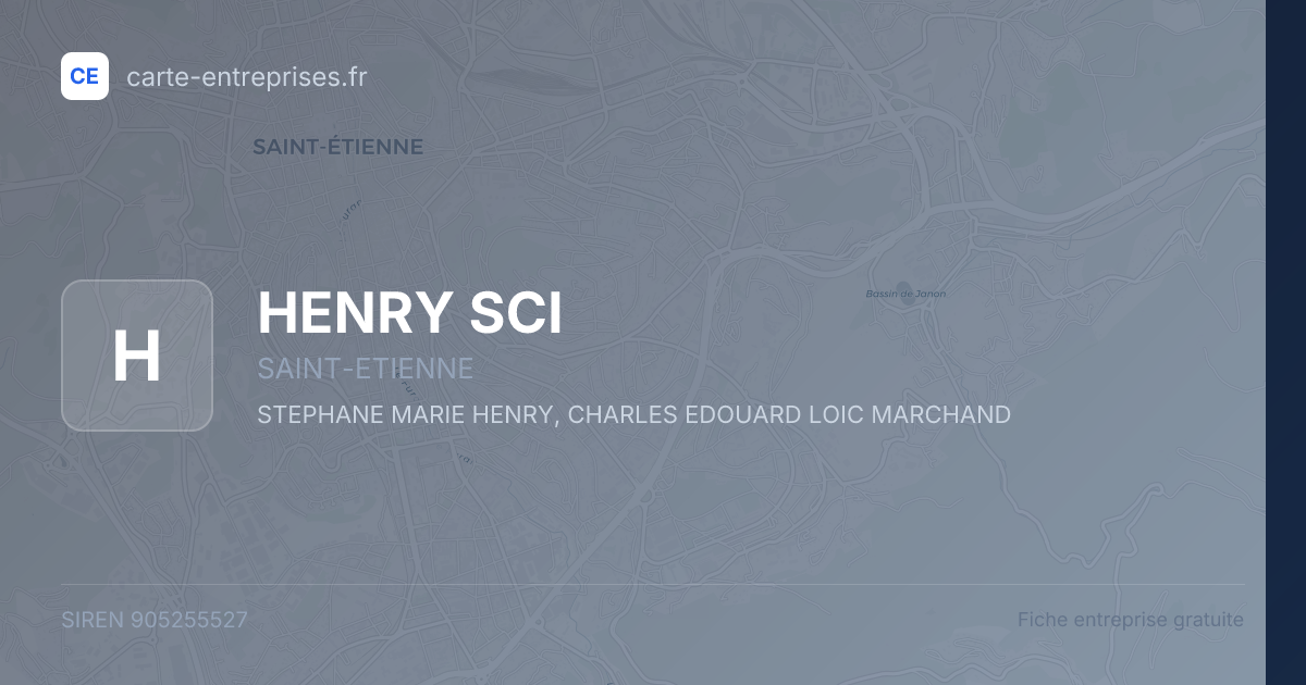 HENRY SCI — 905255527 — fiche entreprise
