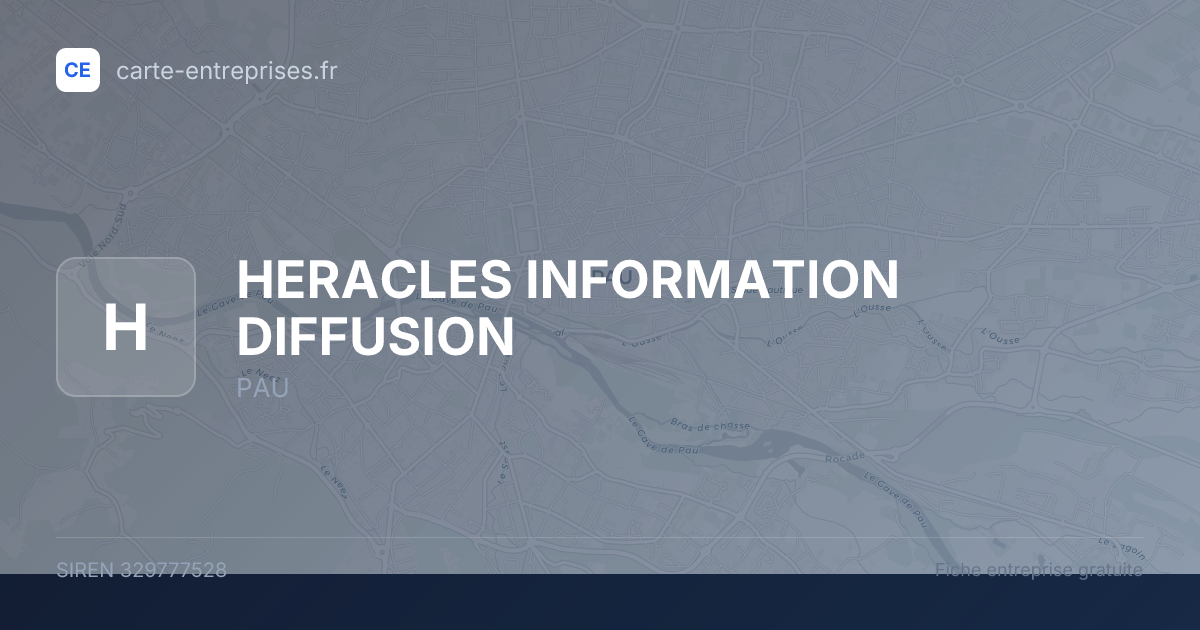 HERACLES INFORMATION DIFFUSION — 329777528 — fiche entreprise