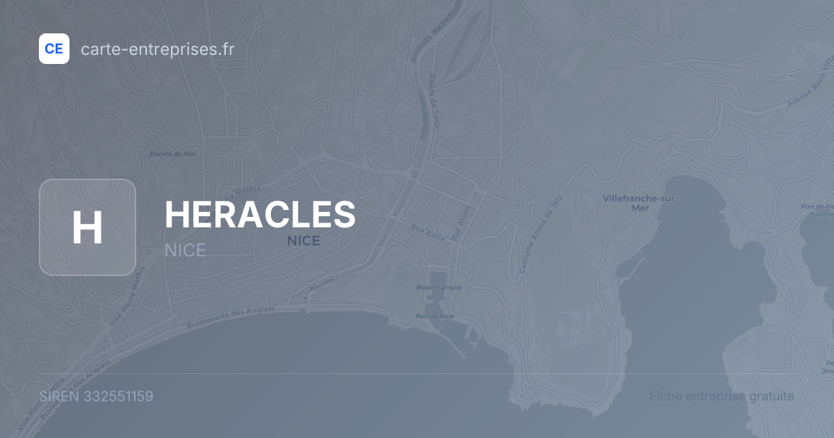 HERACLES — 332551159 — fiche entreprise