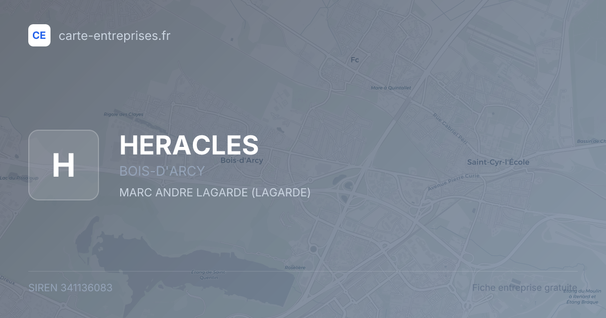 HERACLES — 341136083 — fiche entreprise