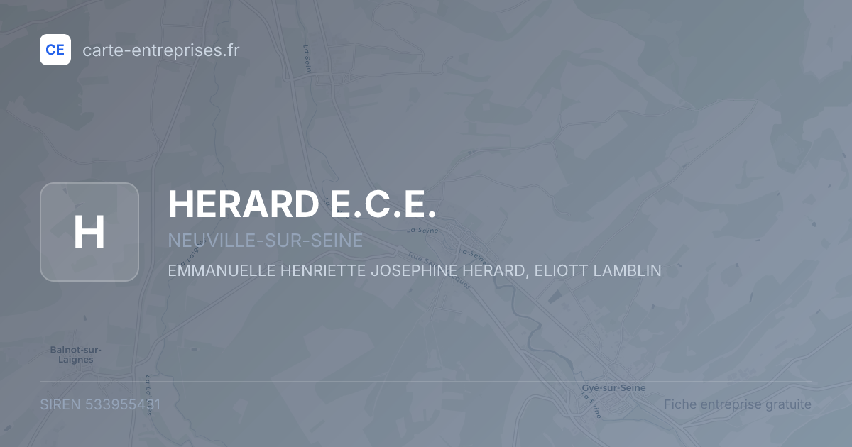 HERARD E.C.E. — 533955431 — fiche entreprise