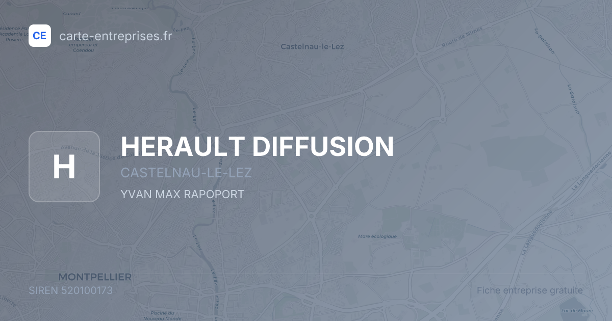 HERAULT DIFFUSION — 520100173 — fiche entreprise