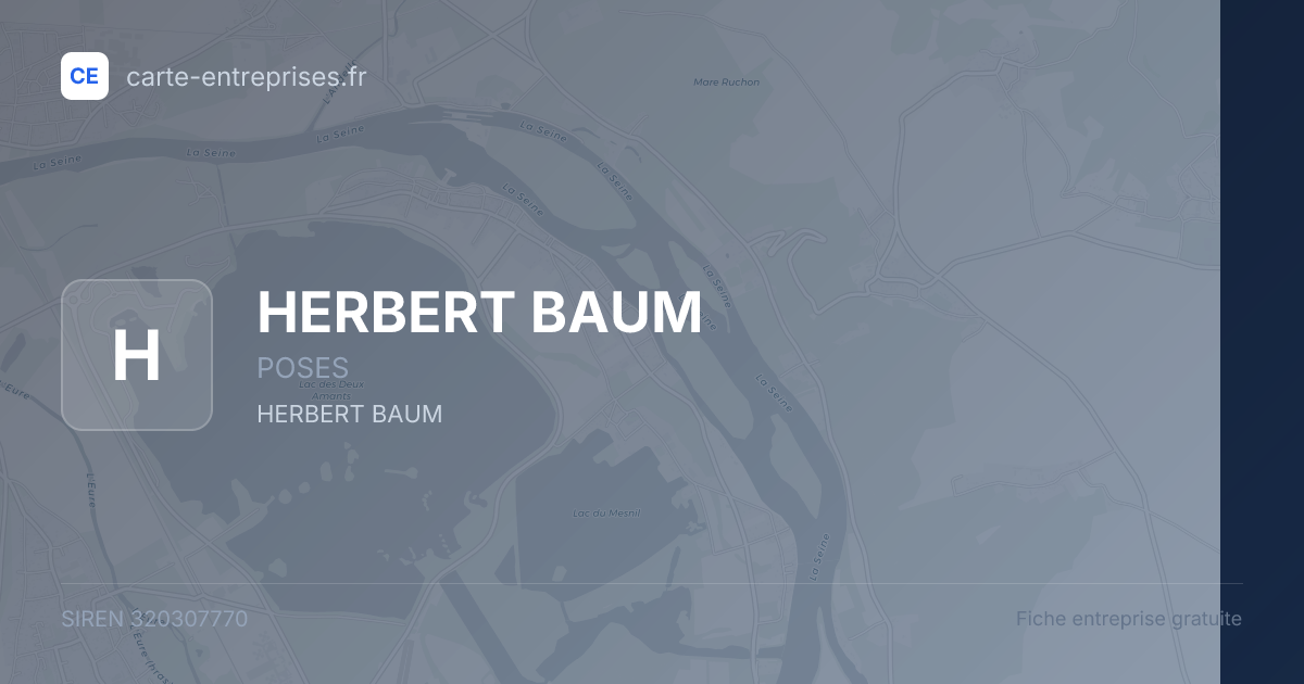 HERBERT BAUM — 320307770 — fiche entreprise
