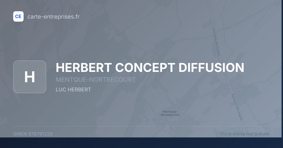 HERBERT CONCEPT DIFFUSION — 978791226 — fiche entreprise