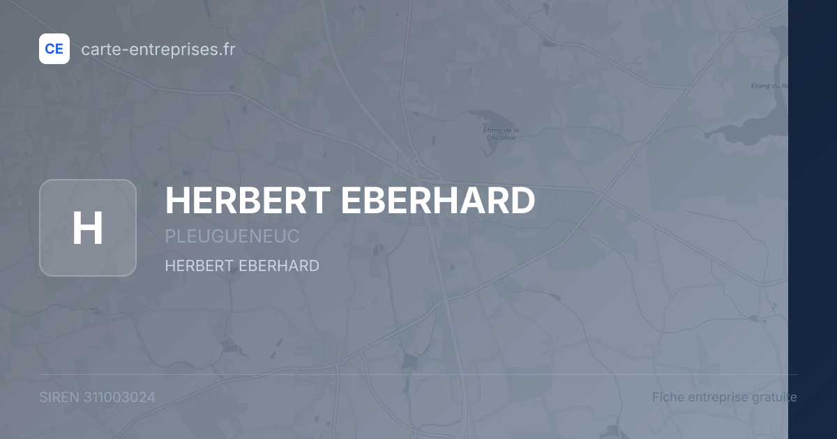 HERBERT EBERHARD — 311003024 — fiche entreprise
