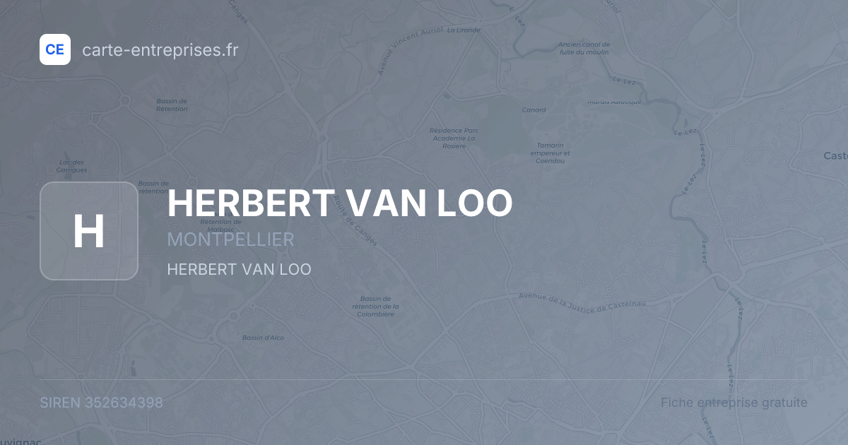 HERBERT VAN LOO — 352634398 — fiche entreprise