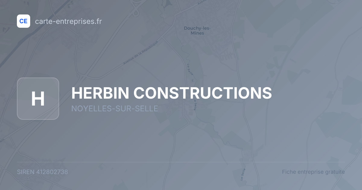 HERBIN CONSTRUCTIONS — 412802738 — fiche entreprise