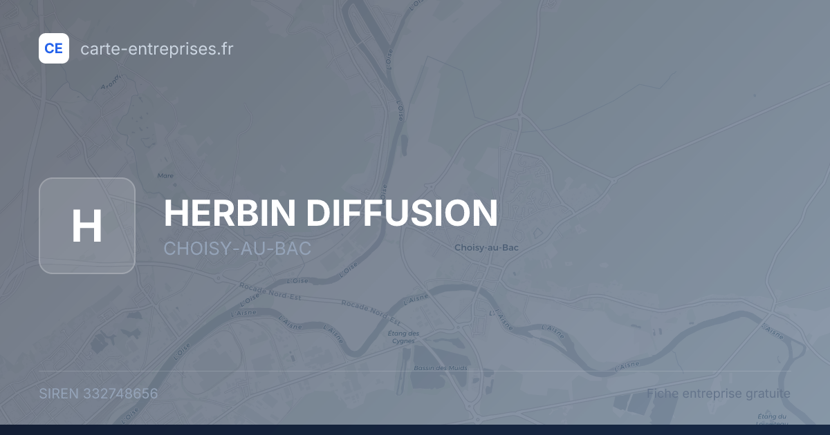 HERBIN DIFFUSION — 332748656 — fiche entreprise