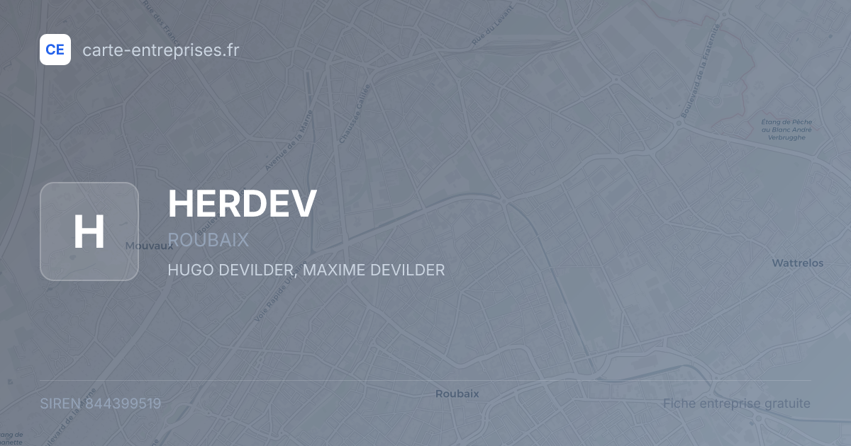 HERDEV — 844399519 — fiche entreprise