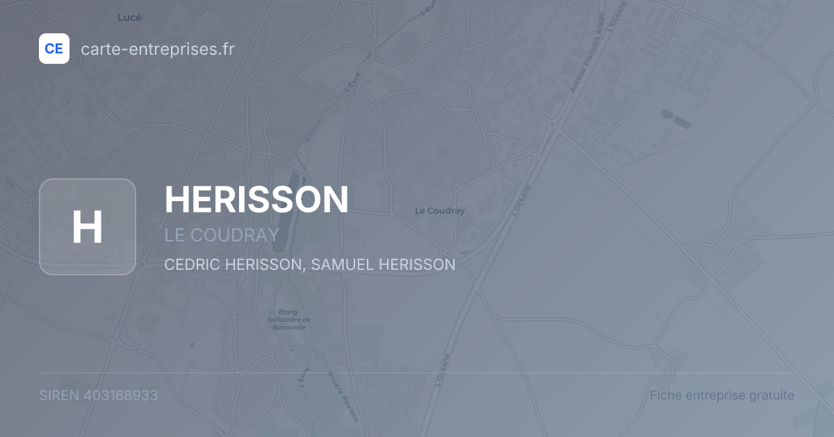 HERISSON — 403168933 — fiche entreprise