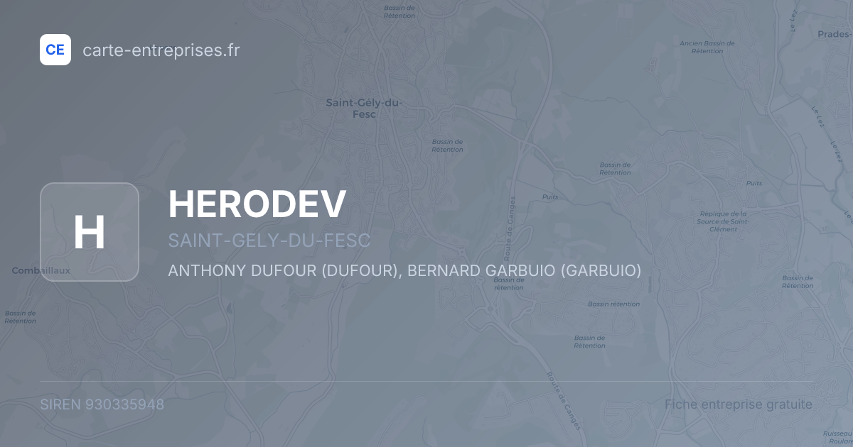 HERODEV — 930335948 — fiche entreprise
